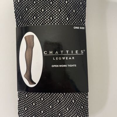 Chatties Open Work Tights OSFM Style Q-LTFF-1716/BLK PK6674